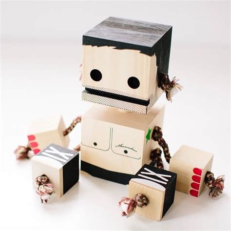 9 best Block Bots images on Pinterest | Wood toys, Wooden toys and Robot