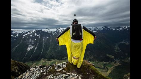 Wingsuit BASE Jump Hellesylt Norway. - YouTube