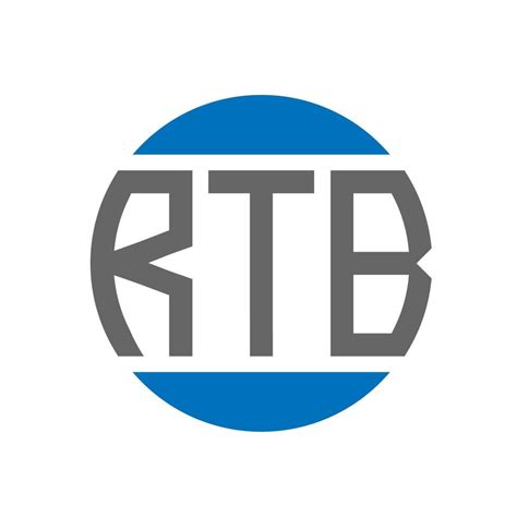 RTB letter logo design on white background. RTB creative initials circle logo concept. RTB ...