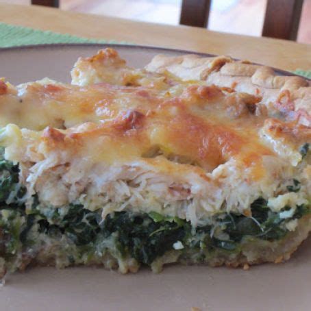 Crab, Bacon and Spinach Quiche Recipe - (4.6/5)