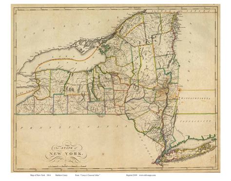 Prints of Old New York State Maps