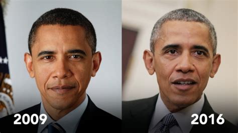 Watch how the presidency aged Obama