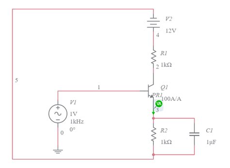 Class A Amplifier - Multisim Live