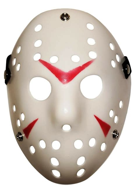 Classic Horror Character Jason White Hockey Mask - Walmart.com ...