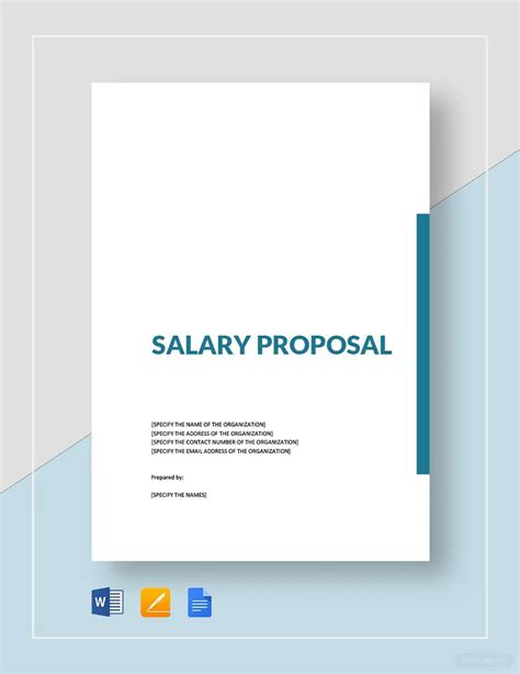 Salary Proposal Template in Word, Pages, PDF, Google Docs - Download | Template.net