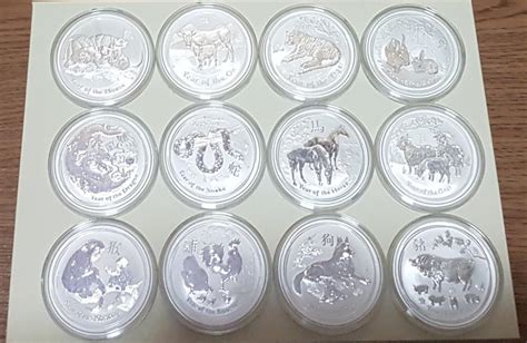 Perth Mint Lunar Series II Silver Coins 1 oz (Complete - Full Set), Vintage & Collectibles ...