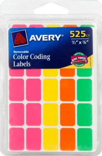 Avery® Color Coding Labels - Neon, 1 - QFC