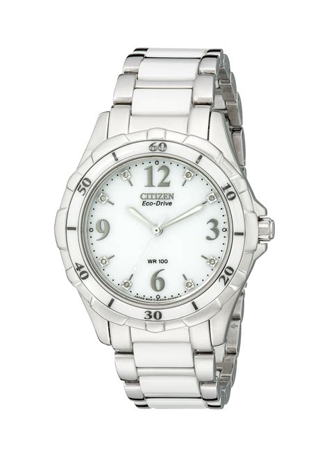 Buy Citizen Women's EM0030-59A Stainless Steel Eco-Drive Watch with ...