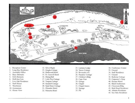 Map of Fort Caswell - Journey Through Fort Caswell