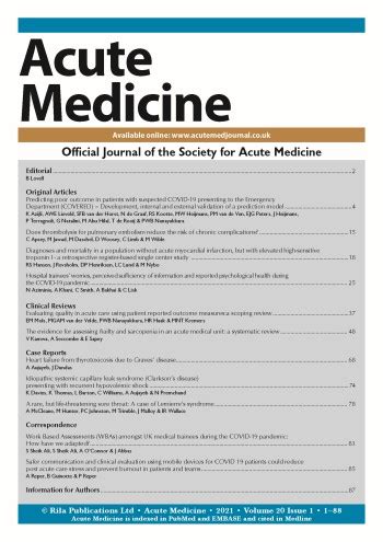 Acute Medicine Journal - Rila Publications