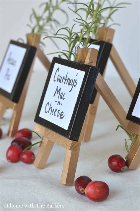 buffet table food signs