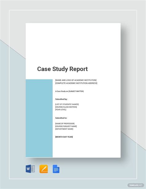 Case Study Report Template - Download in Word, Google Docs, Apple Pages | Template.net