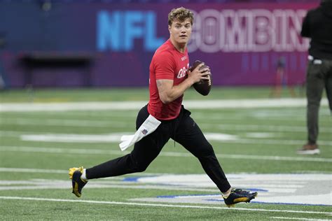 NFL Combine: J.J. McCarthy Displays Skills at Indy Post Michigan's ...