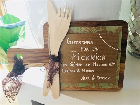 DIY-Gutschein fürs gemeinsame Picknick im Grünen