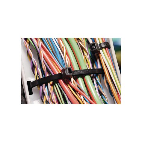 HellermannTyton Cable Ties, Black, Nylon 300x4.6mm (Pk-100) T50I.NB3P | Cromwell Tools