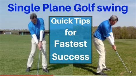 Converting to the Single Plane Golf swing - free tips - Easier golf swing - YouTube