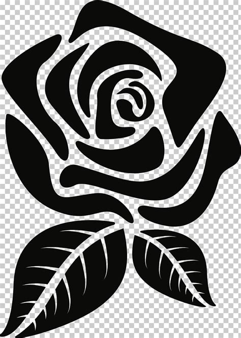 rose flower silhouette - Clip Art Library