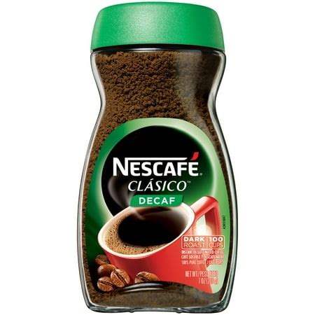 NESCAFE CLASICO Decaf Instant Coffee 7 oz. Jar - Walmart.com