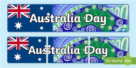 Indigenous Australia Day Banner (teacher made) - Twinkl