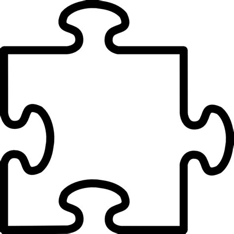 White Puzzle Piece Clip Art at Clker.com - vector clip art online, royalty free & public domain