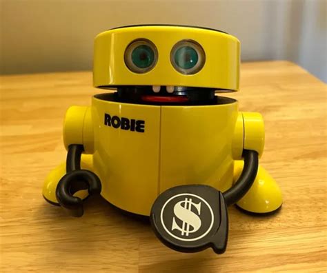 VINTAGE RADIO SHACK ROBIE The Banker Robotic Bank Toy / Piggie Bank - Read Below $35.00 - PicClick