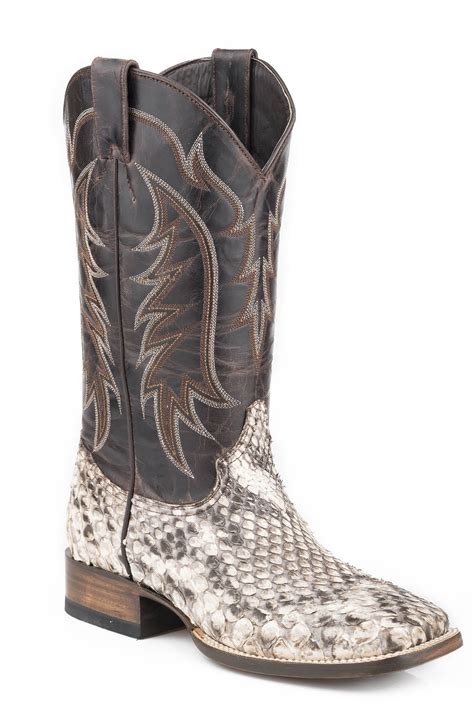 STETSON MEN'S WHITE MONSTER Cowboy Boots