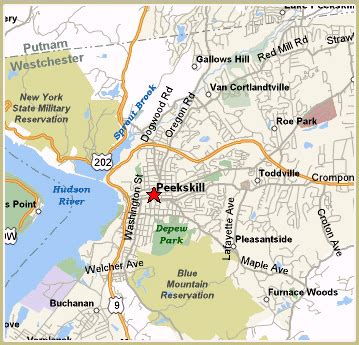 Map of Peekskill