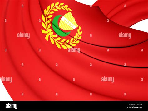 3D Flag of Kedah State, Malaysia. 3D Illustration Stock Photo - Alamy