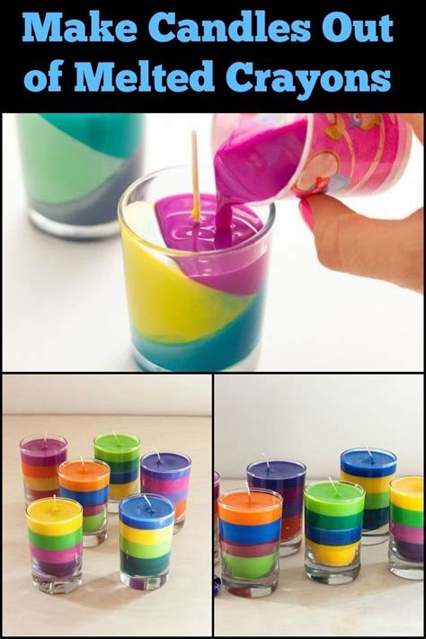 Colourful DIY Candles from Crayons: 5 Easy Steps! | Diy candles with ...