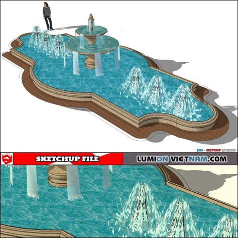 3D FOUNTAIN [SKETCHUP MODEL]