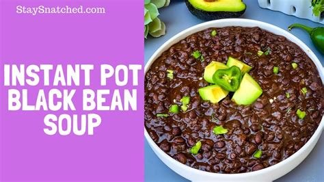 Instant Pot Black Bean Soup – Easy Instant Pot Recipes