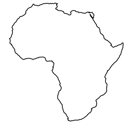 Outline Map Of Africa Hd With Africa Map Template Best Photos Template ...