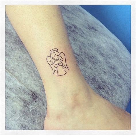 #inspirationtatto Tatuador | Small angel tattoo, Angel tattoo designs, Simple angel tattoos