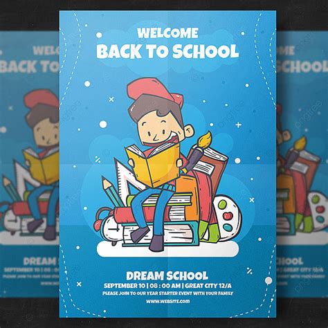 Back To School Flyer Template Template Download on Pngtree