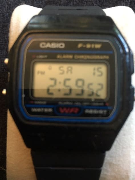 Vintage Retro Casio F-91W alarm Chronograph quartz wa… - Gem