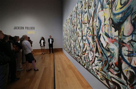 Refurbished Jackson Pollock masterpiece, 'Mural,' goes on display at Getty Museum in Los Angeles ...