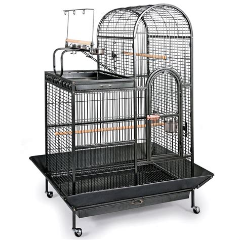 Prevue Hendryx Signature Series Deluxe Parrot Cage with Playtop Area Wrought Iron Bird Cage in ...