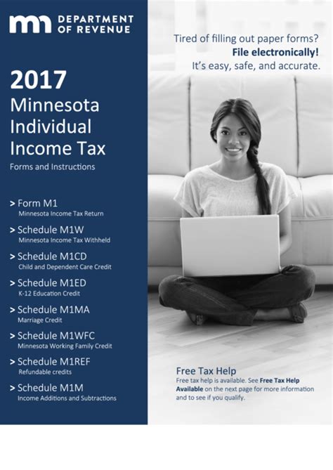 Minnesota Individual Income Tax Forms And Instructions - 2017 printable pdf download