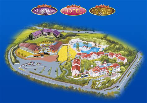 Die Karte von Gardaland | Gardaland Resort