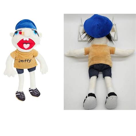 Jeffy Plush Toys Cosplay Boy Jeffy Puppet Soft Stuffed Doll Kids Birthday Gifts 15 inch ...