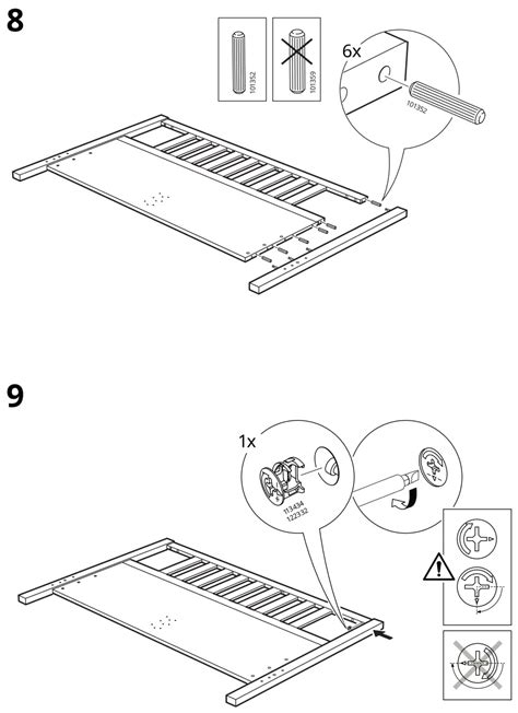 IKEA HEMNES Bed Frame Instruction Manual