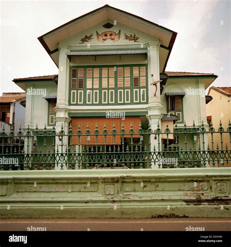 Traditional Peranakan Baba Nonya style architecture house in George ...