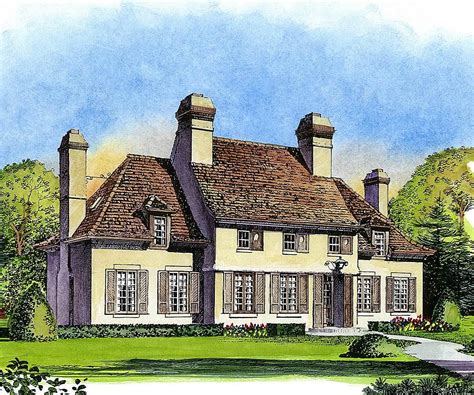 Normandy Style Manor - 43030PF | Architectural Designs - House Plans