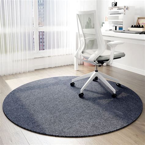 Nordic Style Round Carpet Non-Slip Floor Mat Computer Chair Mat Living Room Coffee Table Floor ...