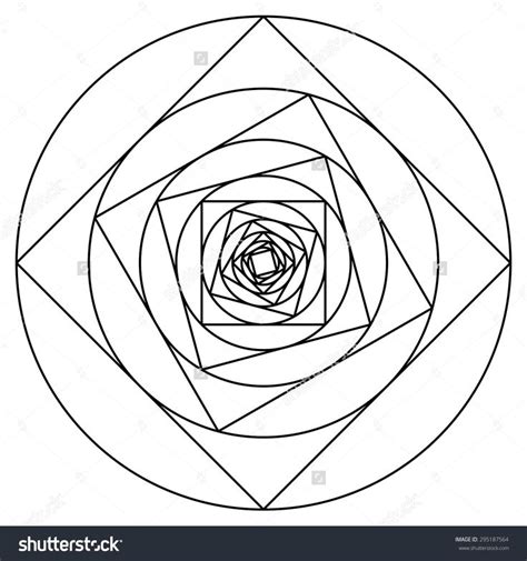 how to draw a fractal spiral - Google Search | Geometric rose, Geometric drawing, Drawings