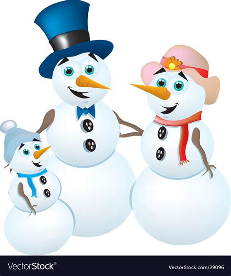 Snowman Family Clipart Black And White