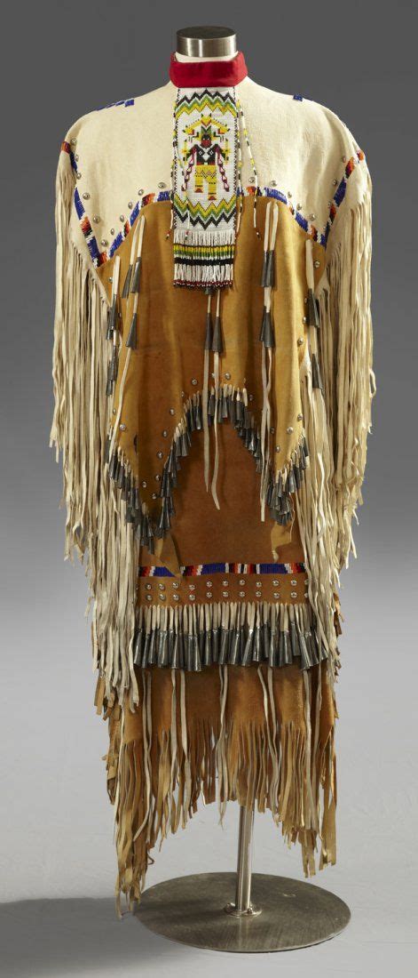 717: Apache Girl's Ceremonial Two Piece Puberty Dress, on | Pinterest | Long fringes, Steel and ...