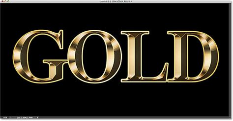 Turning Text Into Gold With Photoshop - Graphics Desk