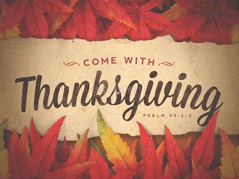 Come with Thanksgiving Christian PowerPoint | Clover Media