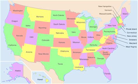 File:Map of USA showing state names.png - Wikimedia Commons